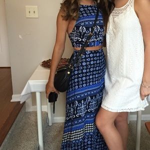 Lulus two piece blue maxi
